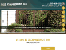Tablet Screenshot of delgadoiron.com